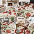 thumbnail image 5 of Gnomes Mushroom Area Rugs 8'x10', Washable Small Throw Rugs for Living Room Patio, Farmhouse Vintage Leaves Plants Butterfly Indoor Outdoor Rug Non-Slip Low Pile Carpet Runner Reversible Floor Mats, 5 of 8