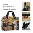 thumbnail image 4 of FORMRS 16" Laptop Bag Carrying Sleeve Case with Handle Travel Shoulder Briefcase, Bright Skeleton, 4 of 8