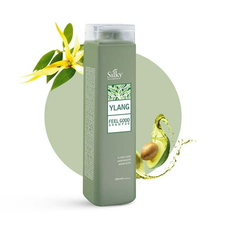 Silky TECHNOBASIC Ylang Feel Good Shampoo 250 ml | Hydration, Nourishment, Volume, Firmness | Vegan, Cruelty Free | Ylang Ylang essential oil, Eucalyptus leaves oil, Amino acids | All Hair Types