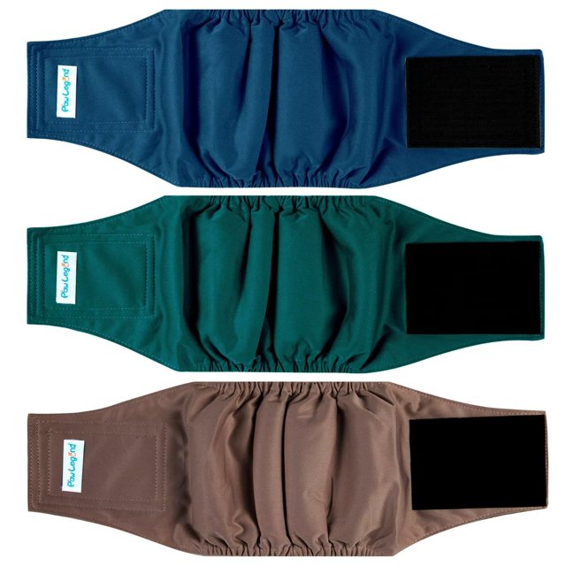 Pañales para perros Paw Legend, lavables, ombligas para perros machos, XXL (3)