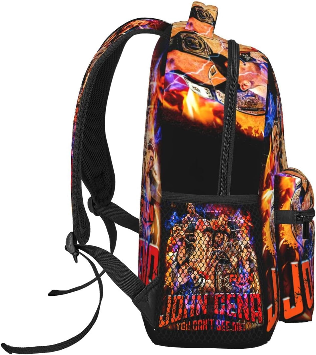 John Boxer Cena Wrestler Backpack Large Capacity Handiness Casual Travel Backpack 11.4X7.8X15.7 inch