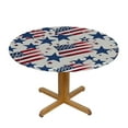 thumbnail image 3 of BANET  National Flag Table Cloth Stars Stripes Modern Creative Patriotic Round Tablecloth for Dining Room, Party, Banquet 42"-46, 3 of 8