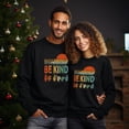 thumbnail image 2 of EcoLoom In A World Where You Can Be Anything Be Kind Sign Language Long Sleeve Unisex Midweight Crewneck Sweatshirt, 2 of 4