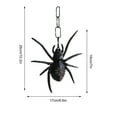 thumbnail image 3 of Halloween Decoración Accesorios decorativos para Halloween, juguete de truco de araña, colgante de araña de plástico de simulación, LED, araña negra brillante(Buy 2 save 10%), 3 of 5
