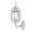 White, variant on 16.85" Outdoor Porch Light Wall Mount Outdoor Lighting White Exterior Light Fixture for House with Clear Glass Shade, E26