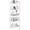 White, variant on HITNET Bamboo Book Shelf, Tall Narrow Bookcase, Bathroom Shelving Unit 5 Tier Floor Standing Adjustable Bookshelf for Small Spaces, Walnut