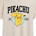 thumbnail image 3 of Pokémon - Pikachu Collegiate - Juniors Muscle T-Shirt, 3 of 5
