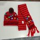 thumbnail image 1 of Conjunto de gorro y bufanda de punto navideño europeo y americano con luces LED de colores gorro de lana cálido para invierno, 1 of 5