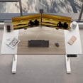 thumbnail image 4 of Escritorio Elevable de Altura Ajustable 140x61 cm – Mesa de Trabajo Ergonómica para Oficina en Casa con Estructura Metálica Robusta, Superficie Amplia y Diseño Moderno | ORZEL, 4 of 9