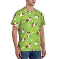 thumbnail image 2 of Bixox Men's Guinea Pigs Printed Short Sleeve Skinny Athletic T-Shirt, 2 of 6