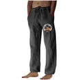 thumbnail image 2 of Pantalones largos para hombre, moda, estampados, casuales, cintura elástica con bolsillo, pantalones deportivos, pantalones de poliéster para hombre., 2 of 4