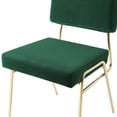 thumbnail image 4 of Side Dining Chair, Set of 2, Velvet, Gold Green, Modern Contemporary Urban Design, Kitchen Room Cafe Bistro Restaurant Hospitality, 4 of 8