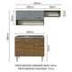 thumbnail image 3 of Cocina Integral Madesa Emilly 165cm con Tarja Marrón/Gris, 3 of 11