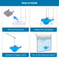thumbnail image 3 of Toilet Flapper Replacement, Compatible with Gerber 99-788, 3 Inch Flapper Replacement Water Saving, High Performance, Easy to Install by Hibbent- Blue Color, 3 of 8