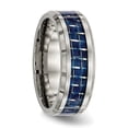 thumbnail image 5 of Titanium Polished w/ Blue Carbon Fiber Inlay Band, 5 of 5
