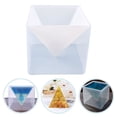 thumbnail image 3 of KAKOWELY Silicone Mold 1Pc DIY Storage Case Mold Delicate Creative Organizer Box Pyramid Mold6.85"X6.85"X6.1", 3 of 5