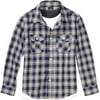 Faded Glory - Boys' Vintage Plaid Shirt and Ringer Tee