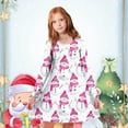 thumbnail image 2 of WEAIXIMIUNG Robe Fille Tout-Petit Enfants Filles Tout-Petits Arbres de Noël Imprimé Cerf Robe de Fête Manches Longues 4-5 Ans, 2 of 5
