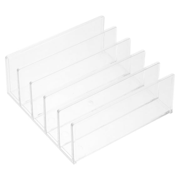 Acrylic File Holder Cute Bookends Stopper for Shelves Folder Shelf Desktop Sorter Office Student