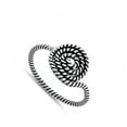 thumbnail image 4 of Classic Coiled Rope Ring .925 Sterling Silver Band Jewelry Female Male Unisex Size 5, 4 of 4