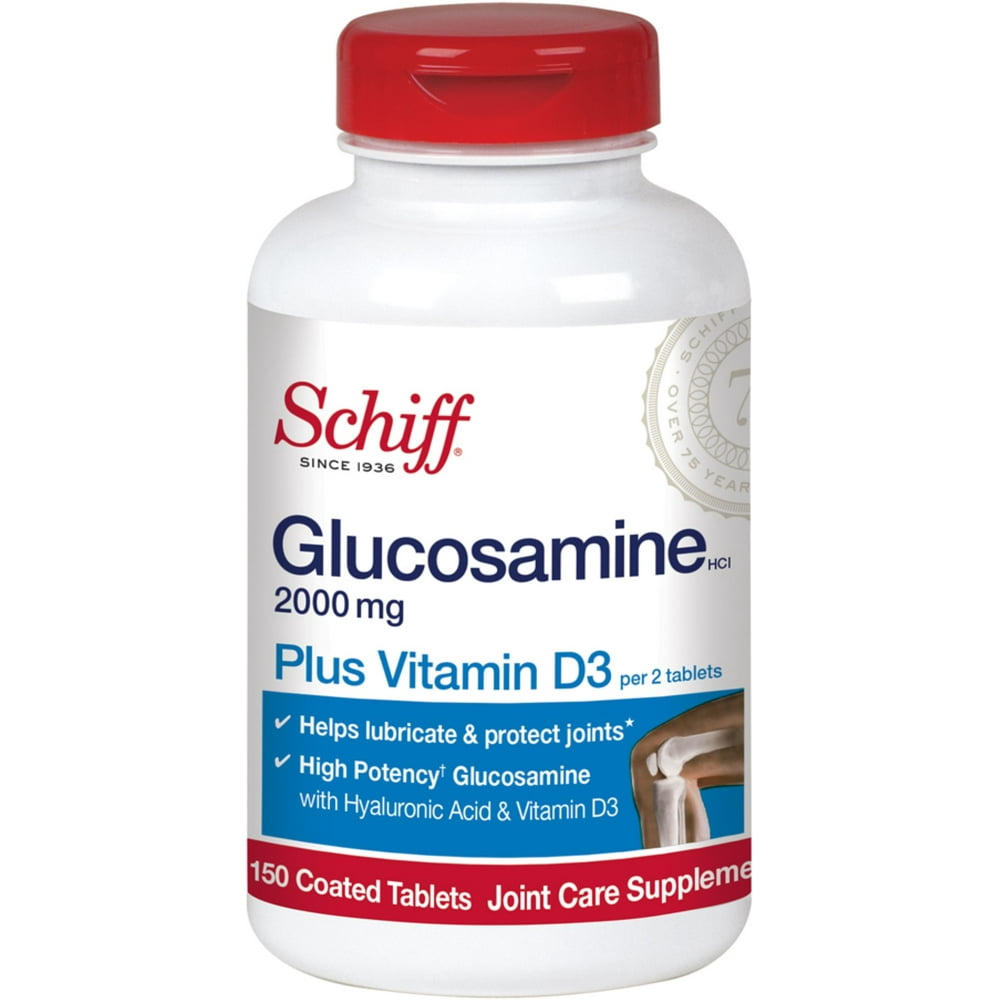 Schiff Glucosamine 2000mg with Vitamin D3 and Hyaluronic Acid Joint