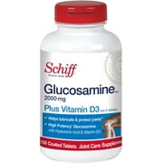 Schiff Glucosamine 2000mg with Vitamin D3 and Hyaluronic Acid Joint Supplement, 150 ct