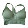 thumbnail image 2 of Comfort Sports Bra Yoga Crop Top Chaleco Running Ropa Interior Verde M Sunnimix Sujetadores deportivos para mujer, 2 of 8
