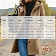 thumbnail image 3 of Fanshiluo Women's Hooded Mid Length Single Breasted Coat, Casual Outerwear with Pockets for Fall Winter,Size S-3XL, 3 of 6