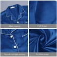 thumbnail image 3 of Ensemble de Pyjama pour Femmes, Robe Longue, Nuisette en Satin, Coupe Ample pour des Nuits Confortables, 3 of 7