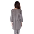 thumbnail image 2 of V Neck 3/4 Sleeve Cotton Tunic, 2 of 3