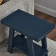 thumbnail image 3 of Roundhill Furniture Athens Contemporary Wood Shelf Side Table in Navy Blue, 3 of 7