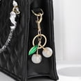 thumbnail image 6 of Lightweight Cherries Keyring Fruit Shape Keychain Purse Charm Stylish Backpack Accessory for Trendy Women and Teens, 6 of 9