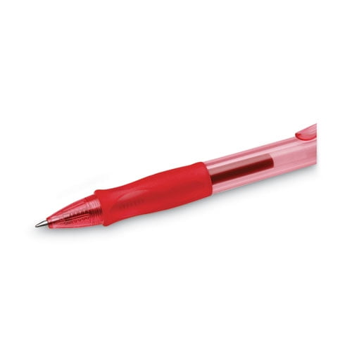 Gel-Ocity Gel Pen, Retractable, Medium 0.7 Mm, Red Ink, Translucent Red Barrel, Dozen | Bundle of 5 Dozen