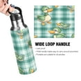 thumbnail image 4 of Water Bottles 20oz Straw Lid Wide Mouth Stainless Steel for School Sport Travel Cute Ducks on Plaid, 4 of 9