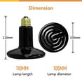 thumbnail image 2 of Simple Deluxe 150W Ceramic Heat Emitter Reptile Heat Lamp Bulb No Light Emitting Brooder Coop Heater for Amphibian Pet & Incubating Chicken, 1-Pack, 2 of 6