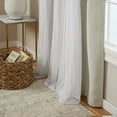 thumbnail image 3 of TOWN & COUNTRY LUXE Talia Double Layer Indoor Curtains, Sheer and Room Darkening Blackout, Grommet Top, Energy Efficient, 2-Pack Set, 52"x120", Cloud Grey, 3 of 11