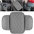 thumbnail image 3 of Almohadilla Interior para reposabrazos Coche Likrtyny con almacenamiento Cuero gris, 3 of 9
