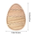 thumbnail image 3 of Beautynvta Easter Wooden Tray, Egg Shaped Charcuterie Board, Cheese Board Salad Plate Snack Fruit Tray, Easter Wooden Serving Tray Dinner Platter for Kitchen, 3 of 6