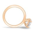thumbnail image 6 of ESTE ORIGIN 1.50 Ct Round Lab-Grown Diamond Solitaire Engagement Ring – 4 Claw Flush Bezel Accent Band in 10K Rose Gold for Women, 6 of 7