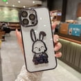 thumbnail image 1 of Funda de arena movediza de oso de dibujos animados para iPhone 11, 12, 13, 14, 15 Pro Max, 7, 8 Plus, XR, X, Xs Max, película protectora de lente, cubierta transparente a prueba de golpes, 1 of 4