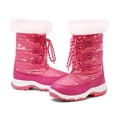 thumbnail image 5 of DREAM PAIRS Kids Boys Girls Slip Resistant Faux Fur-Lined Knee High Winter Snow Boots NORDIC FUCHSIA Size 10, 5 of 5