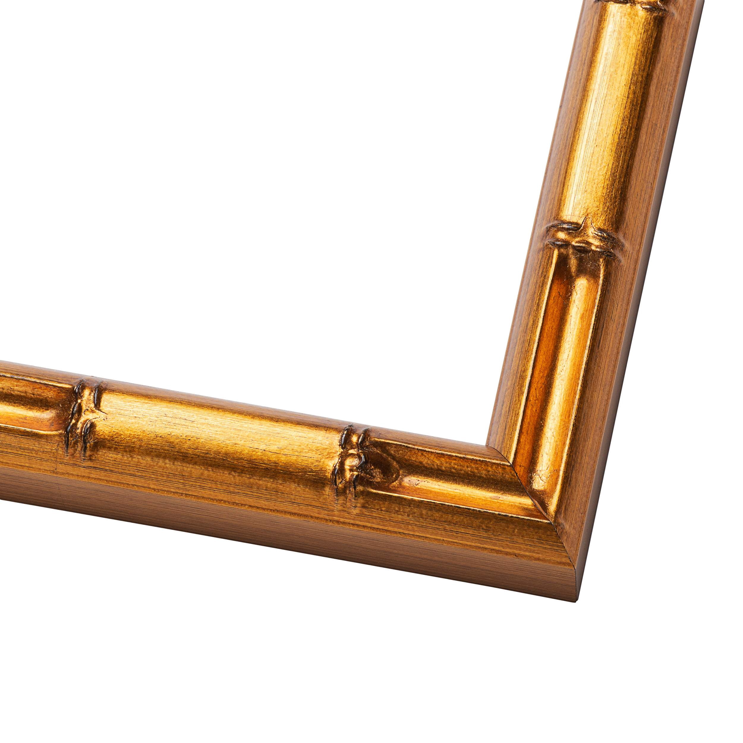 11x14 Gold Bamboo Picture Frame Set Pack of 2 Gold Bamboo Wood Picture Frames for Gallery Wall