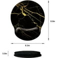 thumbnail image 6 of LQCrafK Mouse Pad with Wrist Support, Ergonomic Mouse Pad with Memory Foam Wrist Rest Cushion, Non-Slip Rubber Base Gaming Mice Pad for Home Office Computer Laptop, Flowers, 6 of 14