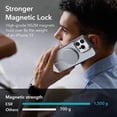 thumbnail image 3 of XUCP-pour iPhone 13 Pro Max Étui Magsafe avec Support, Protection de Qualité Militaire, Support Anneau avec Caméra Intégrée, Dos Résistant aux Rayures, Étui Classique avec Support pour iPhone 13 Pro Max, Noir Clair, 3 of 4