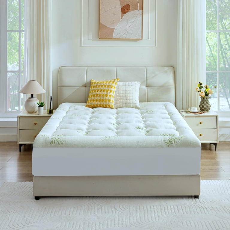 Bamboo Viscose Mattress Pad Twin Cooling Topper photo 5