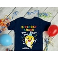 thumbnail image 4 of Tstars Baby Shark Themed Birthday T-Shirt for Toddlers - Fun Shark Print - Size 5-6 - Navy, 4 of 6