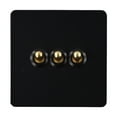 thumbnail image 2 of 86 Type Stainless steel panel Wall Toggle Light Switch Brass rod 1Way 2Way 3 Gang, 2 of 10