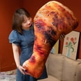 thumbnail image 3 of 110cm Simulation Food Real Life Style Chicken Leg & Pig Trotter Toy Chick Wing Drumstick Fried Rice Noodles Pillow Birthday Gift, 3 of 5