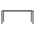thumbnail image 5 of vidaXL Outdoor Dining Table Garden Porch Patio Table with Glass Top PE Rattan, 5 of 28