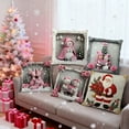 thumbnail image 2 of Christmas Decorative Pillow Covers 18x18" Red Christmas Pillow Cover Holiday Snowman Decoration Comfortable & Breathable Pillow Covers, 2 of 7